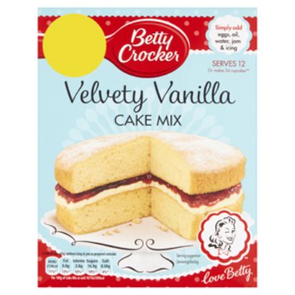 Picture of Betty Crocker Velvet Vanilla Cake Mix 425g x6